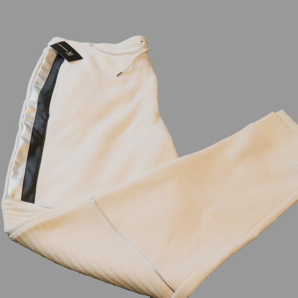 Men's INC Portrait Jogger, White/Black/Silver